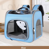 Pet Backpack Portable Transparent Foldable Comfort Design Hands-Free Travel for Cats Small V1232-TQCWBB001