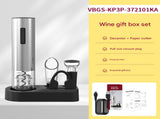 Electric Wine Opener Set 2-in-1 Rechargeable Automatic Corkscrew with Vacuum Seal Base Aerator Foil V888-ELOSUNG43059