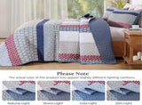 Red Patchwork Boho Mosaic Bedspread Coverlet 3 Piece Set V745-AC081580Q13U