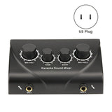 Karaoke Mixer Portable Mixer Professional Audio System Karaoke Dual Mic Inputs Audio V1369-AZ3-W-08230