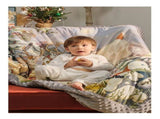 Domimia Thick Padded Minky Dot Cotton Kids Blanket 2.5tog-Limited Edition DTK10012