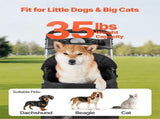 Pet Stroller, 16KG Weight Capacity, Foldable Dog Stroller Cart, 4 Wheels Cats Pram with Detachable V952-CWTCCGK4QSHD9M2U7V0