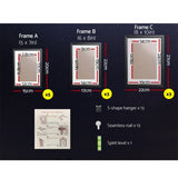 Artiss Photo Frames Art Holder 11PCS 5x7" 6x8" 8x10" Black PFS-11F-BK
