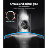 Devanti 900mm Range Hood 90cm Rangehood Glass Canopy RH-D-V71-MC-90