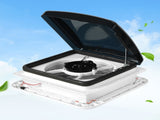 Manan Caravan Roof Vent Hatch RV Shower Air Exhaust 12V Fan LED Light Trailer CAR1077
