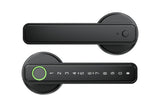5 in 1 Smart Door Lock Fingerprint Door Knob with IC Cards and Backup Keys - Black V1263-JX-6264-2