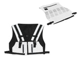 Reflective Safety Vest Cycling Clothes Waistcoat for Courtyard Training Sports EquipmentWhite White V1294-YM0901-3111210127212