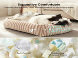 Dog Bed Soft Dog Bed Rabbit Velvet Dog Bed Teddy Fabric Dog Bed Cozy Dog Bed - White - Size V1107-WHT-25IN