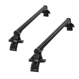 Universal Car Roof Racks Pod Aluminium Cross Bars Brackets 145cm Black CAR-RFBAR-5702-135-BK