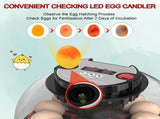CARLA HOME 12 Egg Incubator withmatic Turning, LED Display, Humidity & Temperature Control, LSB-36343