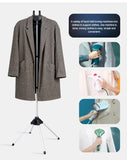 Grey Adjustable Foldable Garment Steamer Stand - Independent Support for Home Use V888-ELOSUNG13367