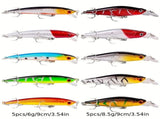 Proberos 20-piece fishing tackle set hard bait set, suitable for striped bass and bass scoop V1102-HEYJ-008