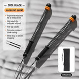 Wireless Muscle Training Rope, 3.09 Lbs A Pair, 16.93in Black, Spring Battle Rope For Full Body V1221-XM-LB2706-GM107