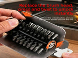 Rechargeable Electric Grill Brush, Stainless Steel Wire Roller BBQ Cleaner Tool Kit ,Dual Brush V1265-AU-257-SHUANG
