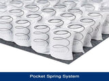 Queen Mattress in Gel Memory Foam 6 Zone Pocket Coil Soft Firm Bed 30cm Thick V43-MAT-DROM-Q