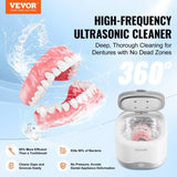 VEVOR Ultrasonic Cleaner for Dentures 200ML Retainer Cleaner Machine with UV V952-JYCSBQXJ30W2VEF9YV3