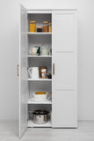 STOCKHOLM UNIVERSAL STORAGE CUPBOARD - HAMPTONS - DECO GOLD HANDLE V164-ECS1DG