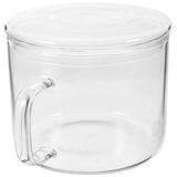 Microwave Safe Glass Soup Bowl with Side Handle - Noodle and Soup Container for Oven and Microwave V1366-AZ2-W-23024