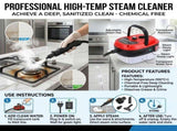 Versora Pro Car Steam Cleaner, 2500W Steam Cleaner, Lightweight High-Temp Steamer for Auto V1107-765-41053-RED