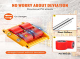 4PCS Skate Dolly, 17637LBS/8T Industrial Mover, Heavy Duty Carbon Steel V952-GYXTKHSG46TPUH5BLV0