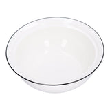 9in Soup Bowl with Lid Large Capacity 1500ml Stew Bowl Harmless White Ceramic Kitchen Bowl V1294-YM0523-3118210320411