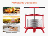 3.69 Gal/14L Fruit Wine Press, Stainless Steel Basket with Cross-beam and Triangular Structure, V952-GJYZJLSBXG142GNCWV0