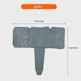 20-pack Grey Interlocking Faux Stone Garden Edging Fence - Flexible PVC Flower Bed Border Panel for V888-ELOSUNG56430