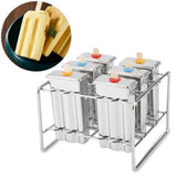 Popsicle Molds,Stainless Steel Non-Stick Ice Molds, Freesicle Mold Reusable Easy Release Ice V1366-AZ2-W-25319