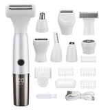 Women's 8-in-1 Electric Rechargeable Grooming Kit with LED Display - Multi-Function Body Shaver for V888-ELOSUNG57331