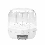 Candy Dispenser 360&deg Rotating with 6 Compartments, Food Grain Storage Container Large Capacity V1192-AZ-W-28019