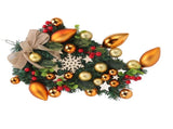 Christmas Wreath Handcrafted Exquisite Reusable Christmas Wreath Pendant Christmas Door Wreath for V1294-YM0512-3115220135211