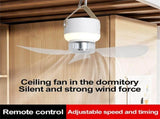 Tent Ceiling Fans for Camping, Portable Camping Fan with LED Lantern, USB Portable Tent Fan V1366-AZ2-W-26951
