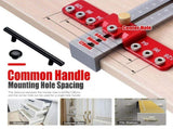 Aluminum Alloy Cabinet Handle Drilling Jig with Adjustable Cross Sliding Structure for Precise Hole V1341-ZY-A7LKDZNE-RED