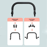 Stroller Bumper Bar Armrest Stroller Accessories Adjustable Handlebar for YOYO/ Baby Pushchair V1369-AZ3-W-09241