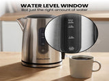 Morphy Richards Equip Stainless Steel Kettle and Toaster Set - 1.7L Jug Kettle & 2 Slice Toaste MREQ-17KT-2STS