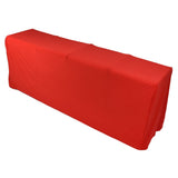 Stretch Spandex Table Cover Good Elasticity Washable Reusable Red Stretchable Tablecloth with 4 V1294-YM0523-3118220044513