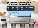 Devanti 2L 2-in-1 Ice Cream & Yogurt Maker Machine No Pre-Freezing Homemade Gelato Sorbet ICM-SFS03-SL