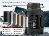 316 Stainless Steel Thermos Large Capacity Thermos Portable Thermos Flask - White - Size 3000ml V1102-122-95807-WHT-3000ML