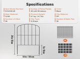 Garden Fence, No Dig Fence 61 x 33 cm Animal Barrier Fence, Underground Decorative Garden Fencing V952-JSWL2413INCHNOKRCV0