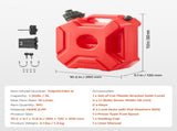 Fuel Container, 5 L, Gas Can with Spout and Lockable Bracket, 15 L/min Max Flow Rate, Secure & V952-SLBXSYXCZK1JQWB8R001V0