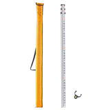 Aluminum Grade Rod, 9-Feet/8ths 3 Sections Telescopic Measuring Rod, Double-Sided Scale 1/8in V952-YZCLG9YCFEETZ18PHV0
