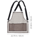 Waterproof Black Household Aprons for Hair Stylist Cooking and Restaurant Use V1369-AZ3-W-17407