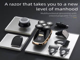 Black 5-Head Rotary Shaver - Waterproof & wireless V888-ELOSUNG39076