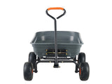 Dump Cart, Poly Garden Dump Cart with Easy to Assemble Steel Frame, Dump Wagon with 2-in-1 V952-SLZXTC600B005GQJAV0