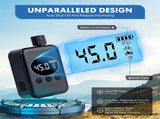 Mini Electric Bike Tyre Pump Black 150 PSI with Digital Gauge for Presta and Schrader Valves V178-59147