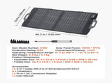 100W Bifacial Solar Panel, 16BB N-Type Foldable Monocrystalline Solar Panel Charger 24% Efficiency, V952-BXZDTYNB1100CFI83001Y3