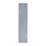 Grey Two-Door L-shaped Office Gym Shed Storage Lockers V63-835131