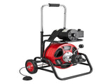 Drain Cleaner Machine 30m x 9.5mm, Auto Feed Sewer Snake Auger, Portable Drain Cleaning Machine with V952-GDSTJLSGTSZDG6NEF001V3