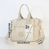 Ladies Crossbody Bag Travel Bag For Women Stylish Handbag Functional Bag - Black - Size L V1347-127-64329-BLK-L