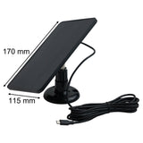 Solar Panel for Blink Camera 4W Outdoor Solar Charger with 9.84ft Cable! C Black Smile Home C Black V1189-LWWAL-20260327-04490